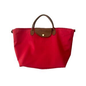 Life Cell Red Collapsible Tote Bag